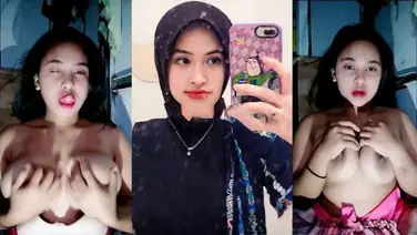 Hijab Shane Asyik Remas Toket Bugil Di Kamar poster
