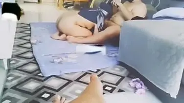 Tante Jilbab Biru Mata Di Tutup poster